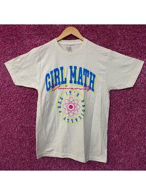Bioworld "Girl Math University" Graphic T-shirt Medium